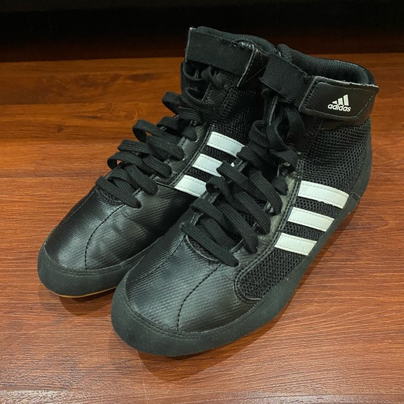 Adidas HVC 2 Youth Wrestling Boxing Shoes Black Q33839 Youth Kids Size US 5.5 - Picture 2 of 9